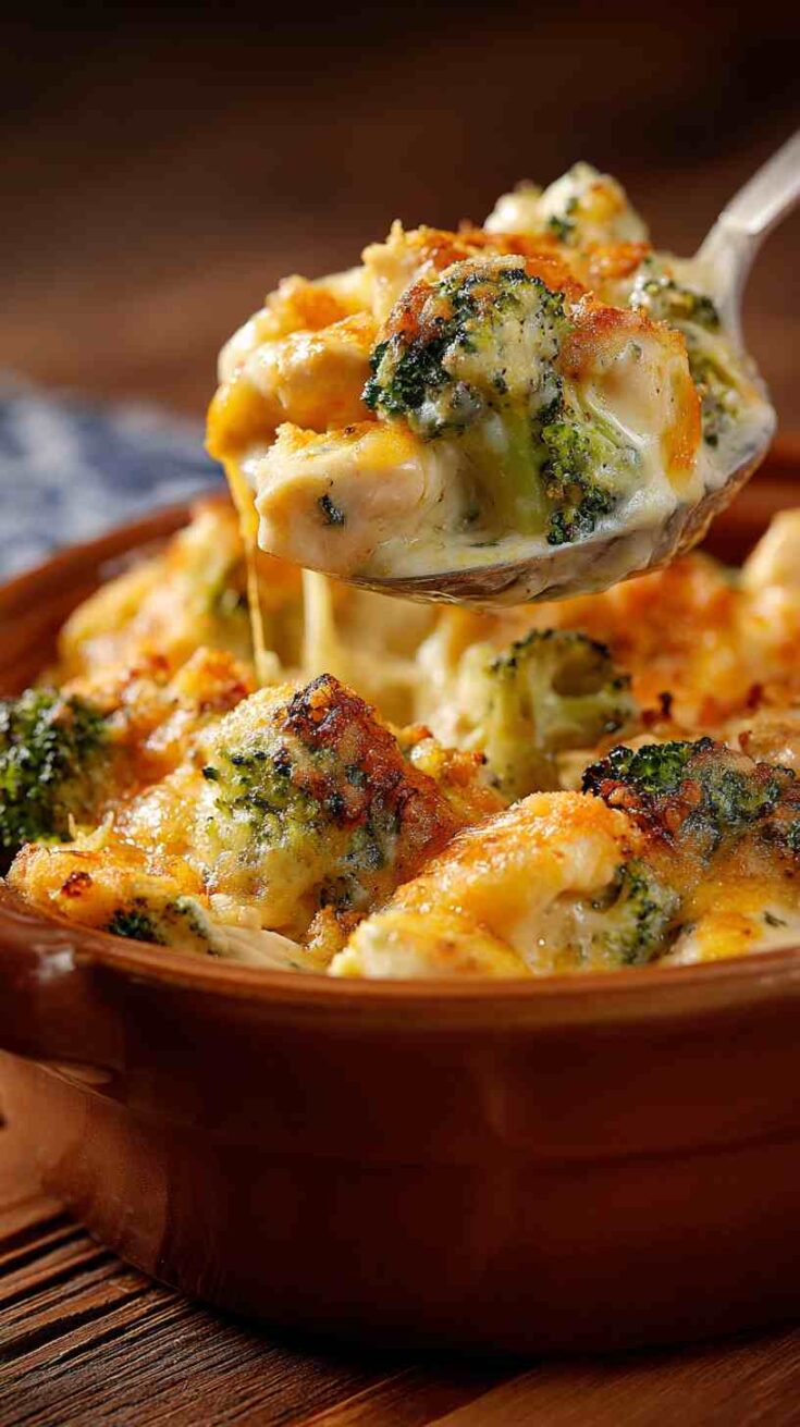 Crockpot Cheesy Broccoli and Chicken Casserole Crockpot Cheesy Broccoli and Chicken Casserole