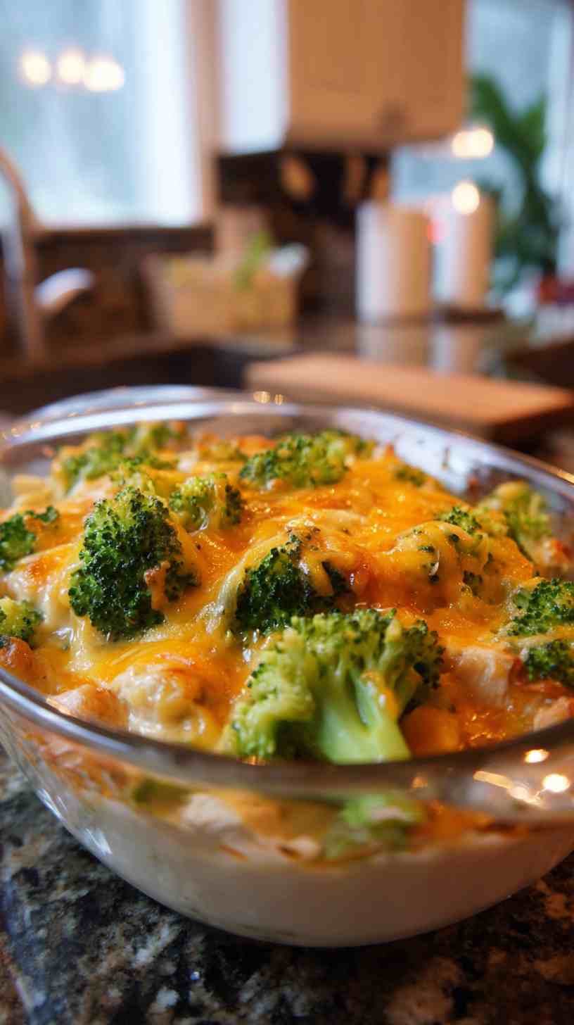 Crockpot Cheesy Broccoli and Chicken Casserole Crockpot Cheesy Broccoli and Chicken Casserole