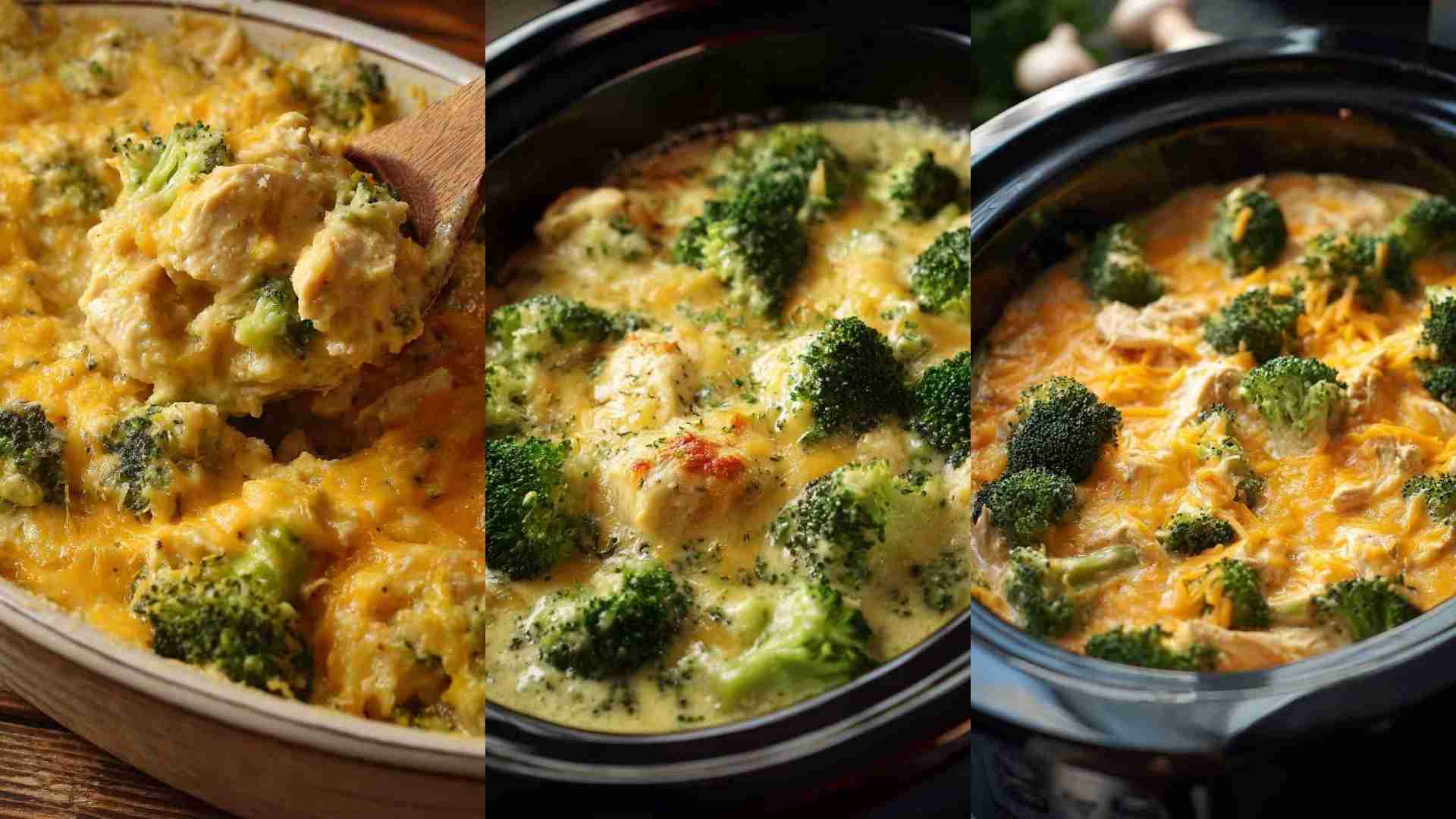 Crockpot Cheesy Broccoli and Chicken Casserole