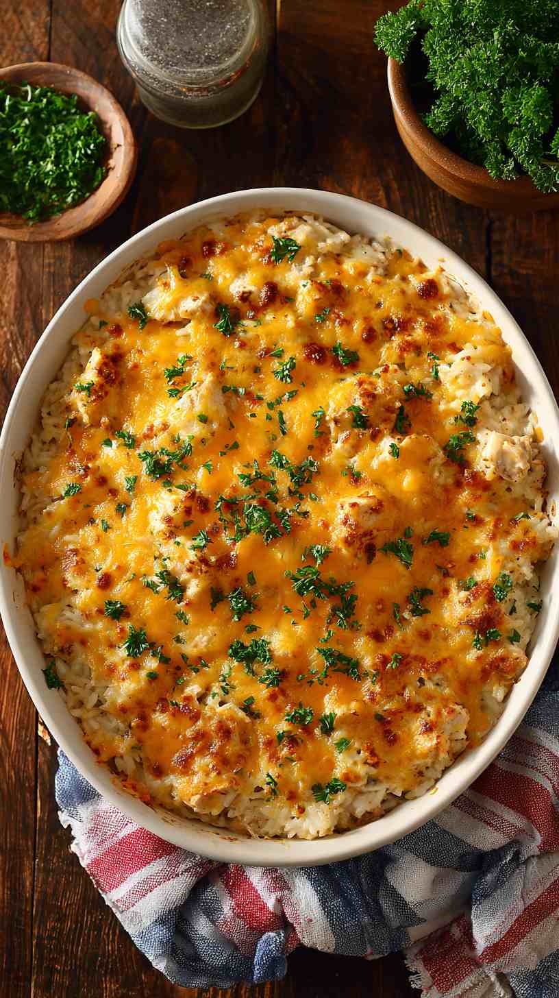 Crockpot Cheesy Chicken and Rice Casserole Crockpot Cheesy Chicken and Rice Casserole