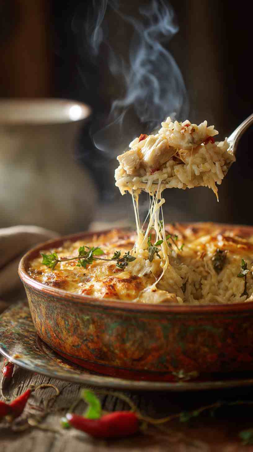 Crockpot Cheesy Chicken and Rice Casserole Crockpot Cheesy Chicken and Rice Casserole