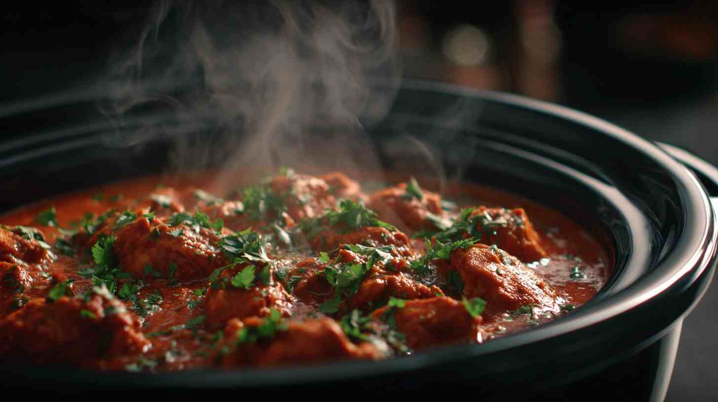 Crockpot Chicken Tikka Masala with Creamy Tomato Sauce