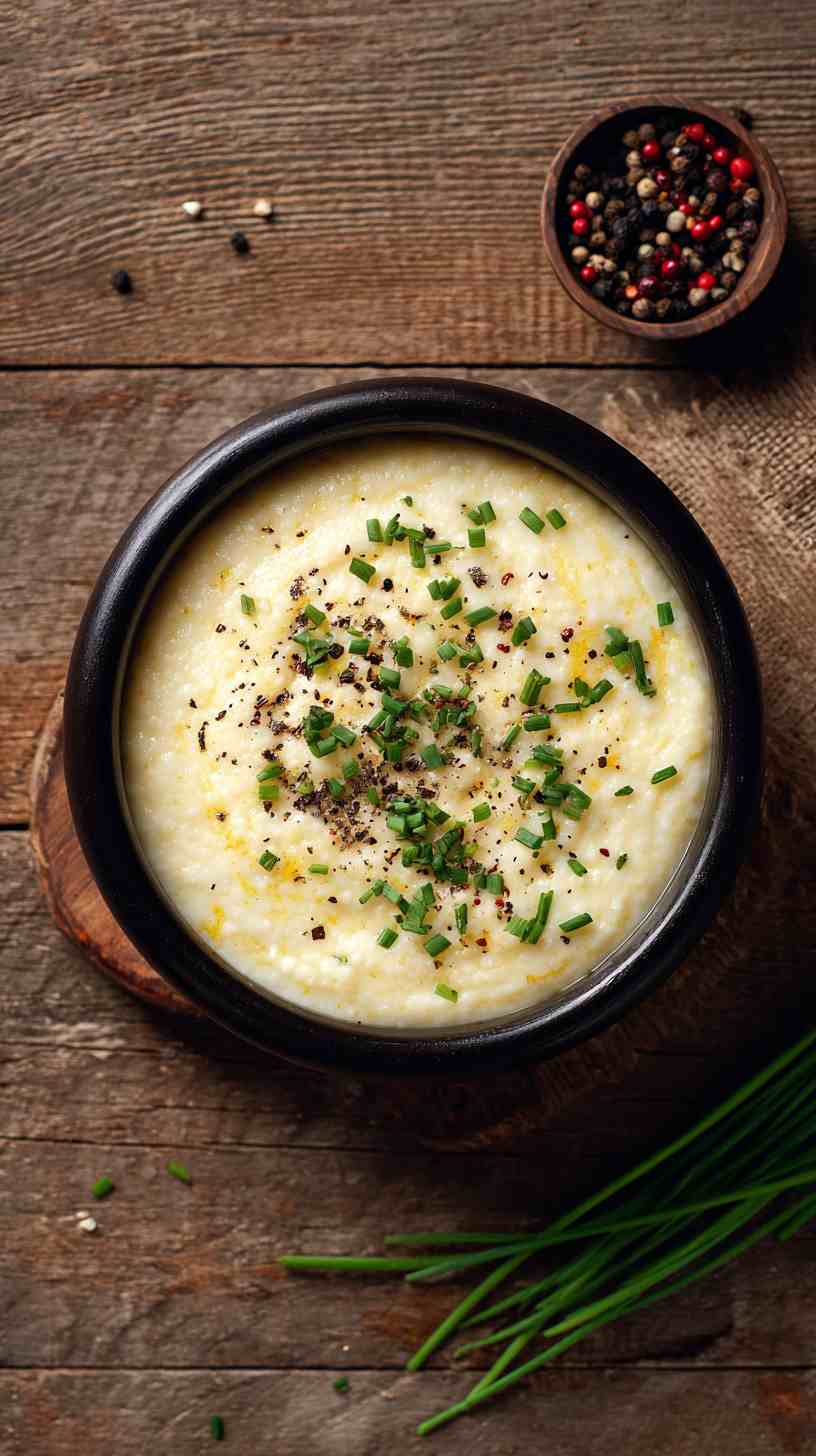 Crockpot Creamy Grits with Cheese