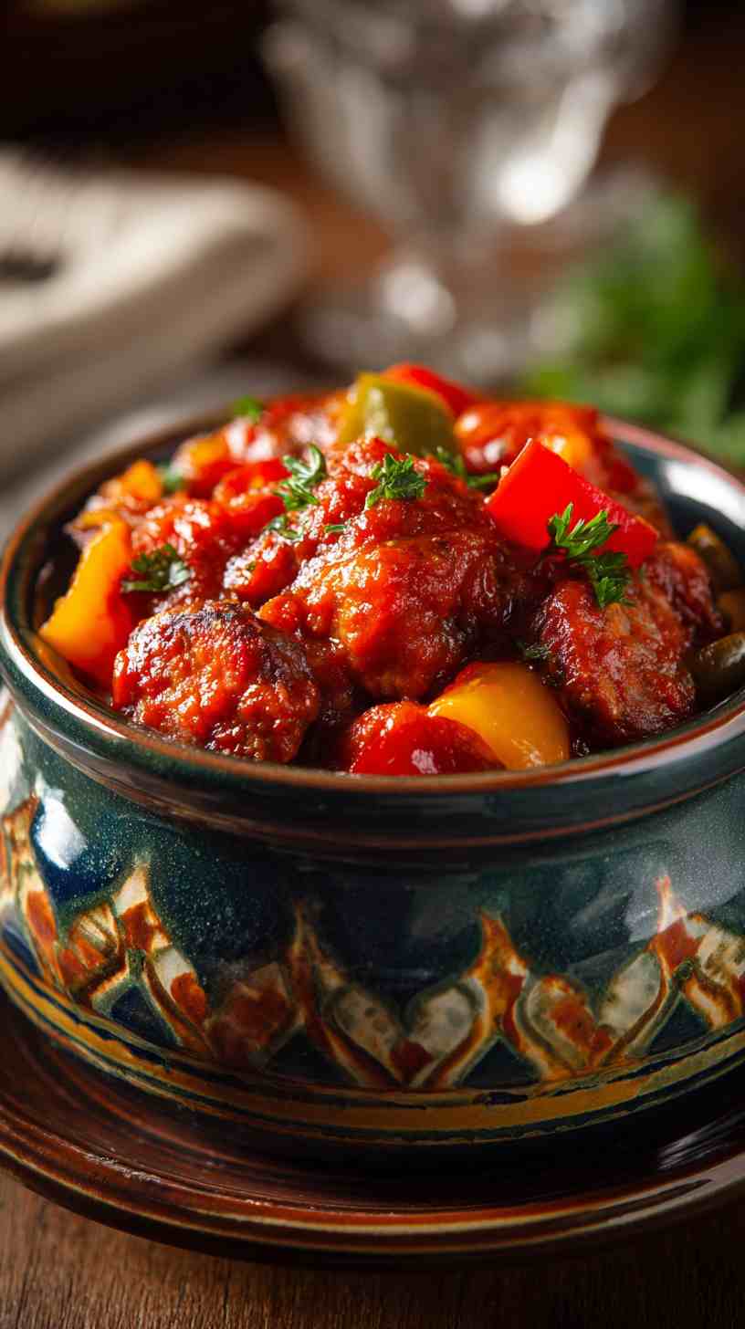 Crockpot Italian Sausage and Peppers with Marinara Crockpot Italian Sausage and Peppers with Marinara