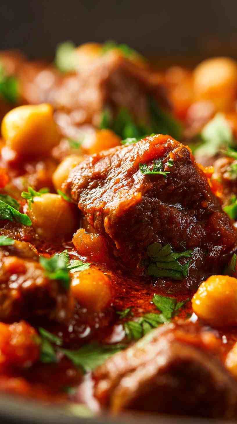 Crockpot Moroccan Spiced Beef Tagine