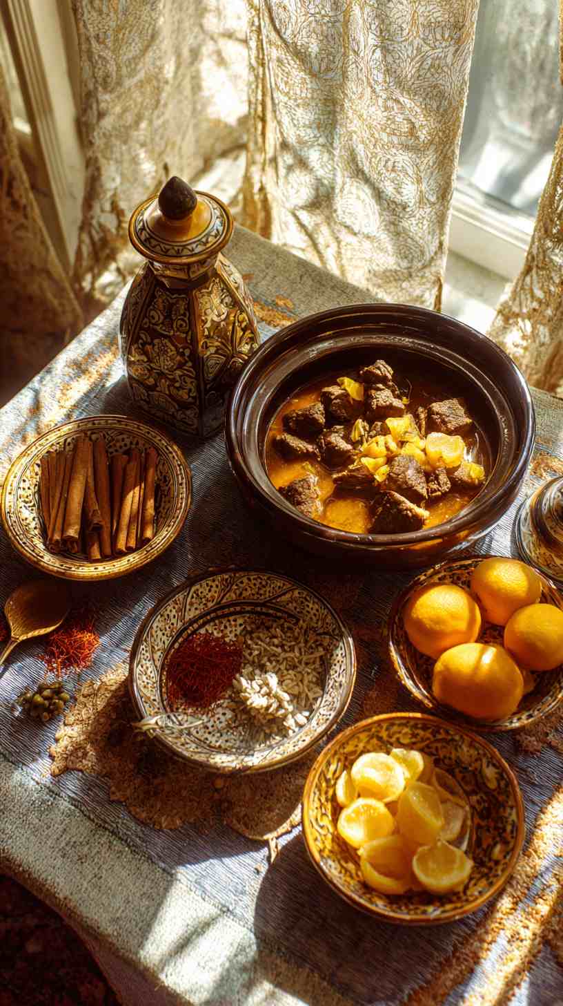 Crockpot Moroccan Spiced Beef Tagine