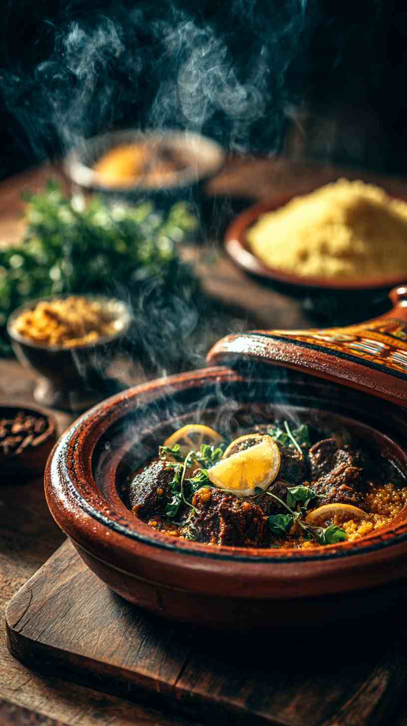 Crockpot Moroccan Spiced Beef Tagine