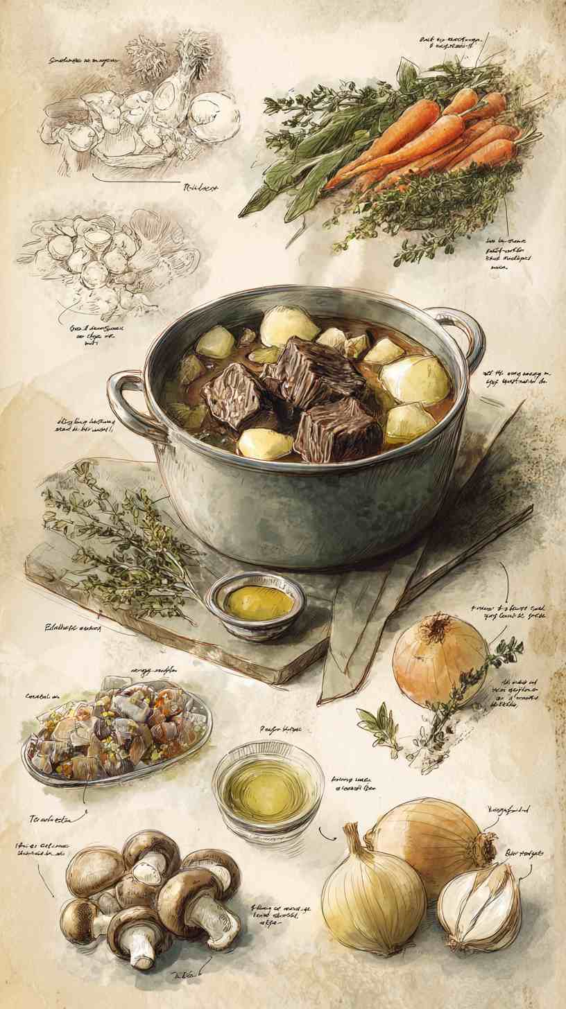 Crockpot Mushroom and Onion Braised Beef
