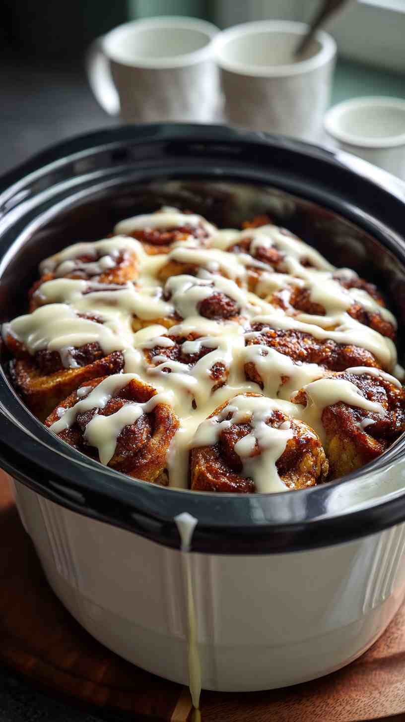 Crockpot Oatmeal with Apples and Cinnamon
