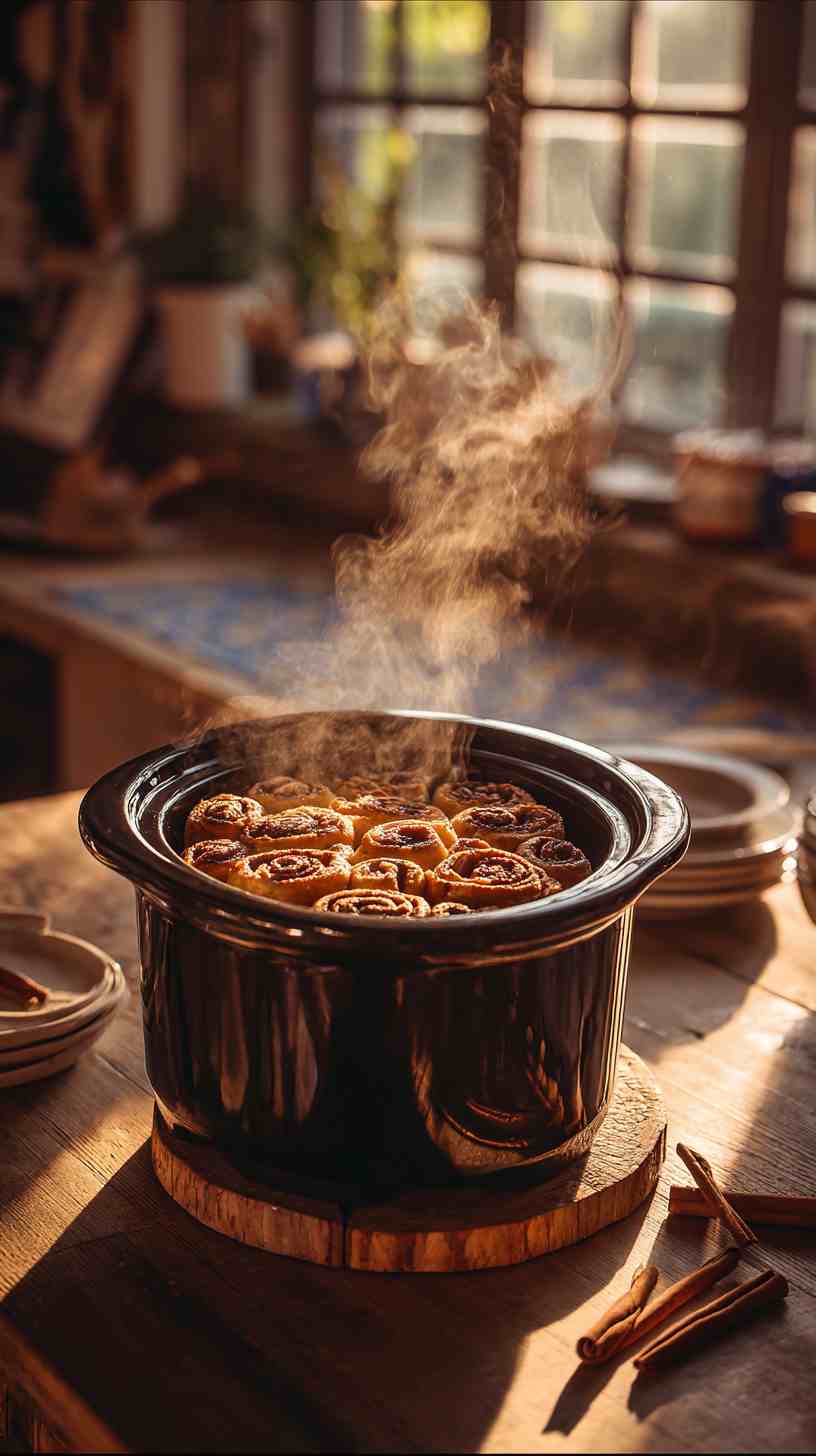 Crockpot Overnight Cinnamon Roll Casserole Crockpot Overnight Cinnamon Roll Casserole