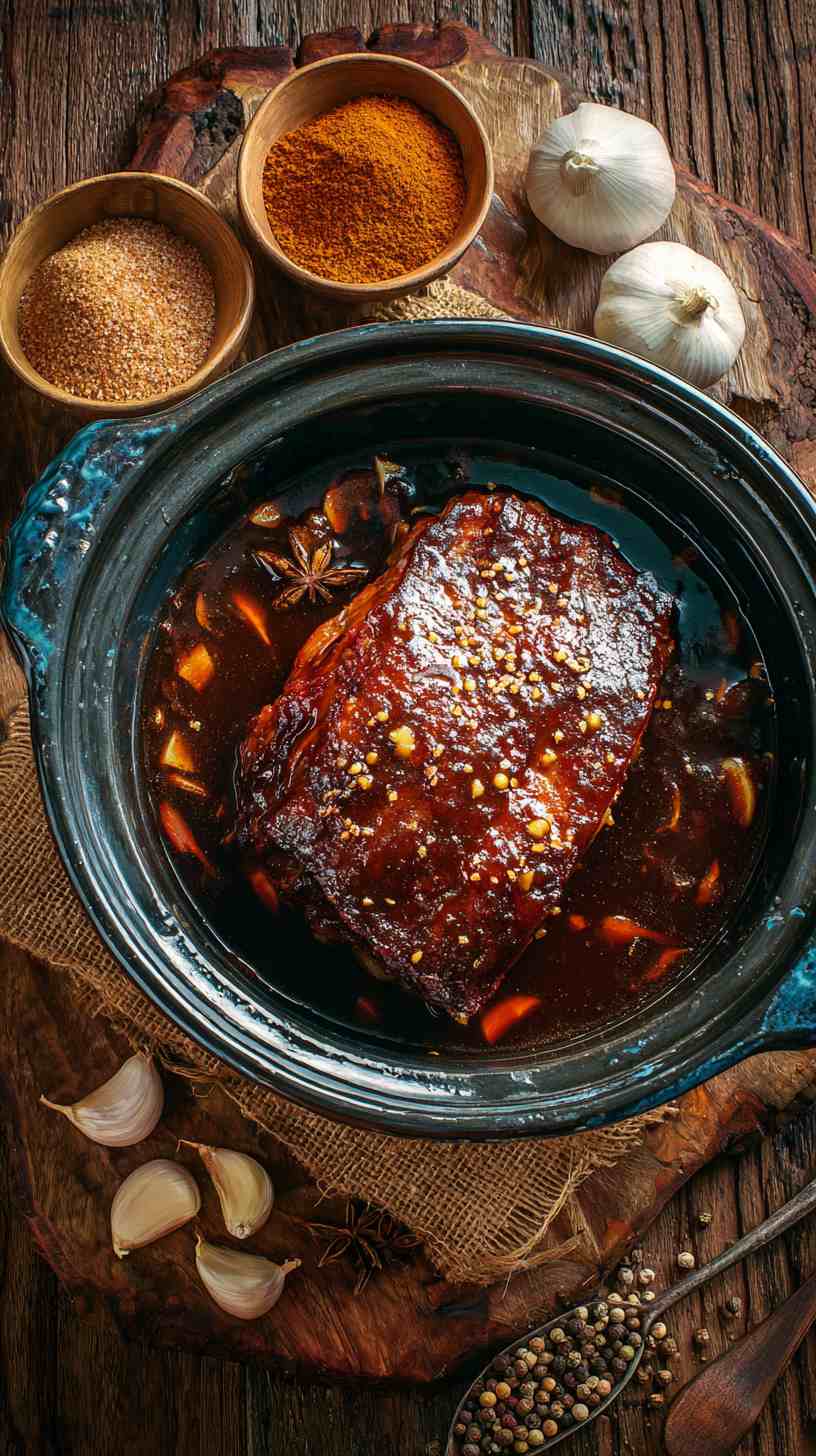 Crockpot Pulled Pork Roast with Tangy Barbecue Sauce Crockpot Pulled Pork Roast with Tangy Barbecue Sauce
