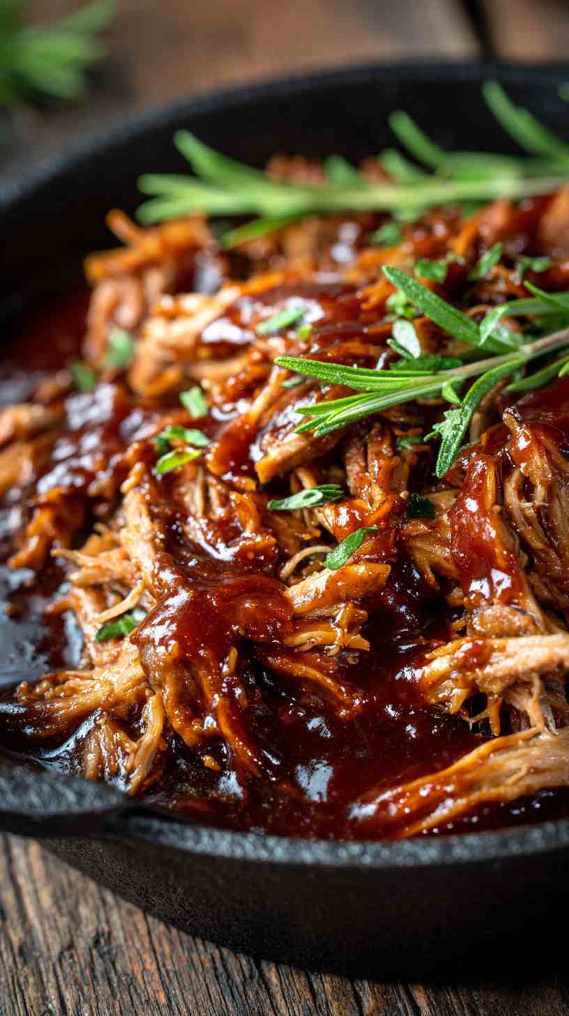Crockpot Pulled Pork Roast with Tangy Barbecue Sauce Crockpot Pulled Pork Roast with Tangy Barbecue Sauce