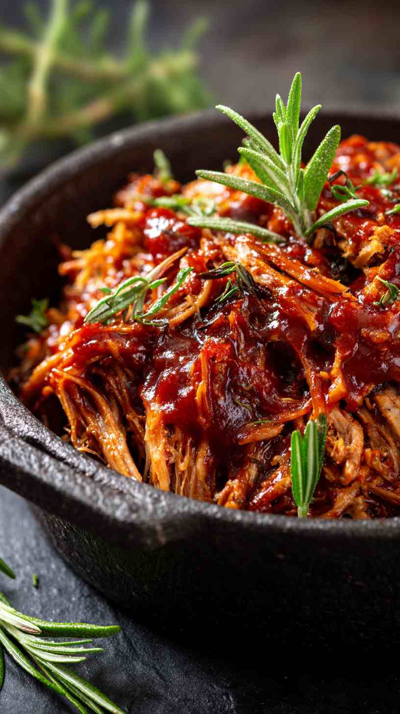 Crockpot Pulled Pork Roast with Tangy Barbecue Sauce Crockpot Pulled Pork Roast with Tangy Barbecue Sauce