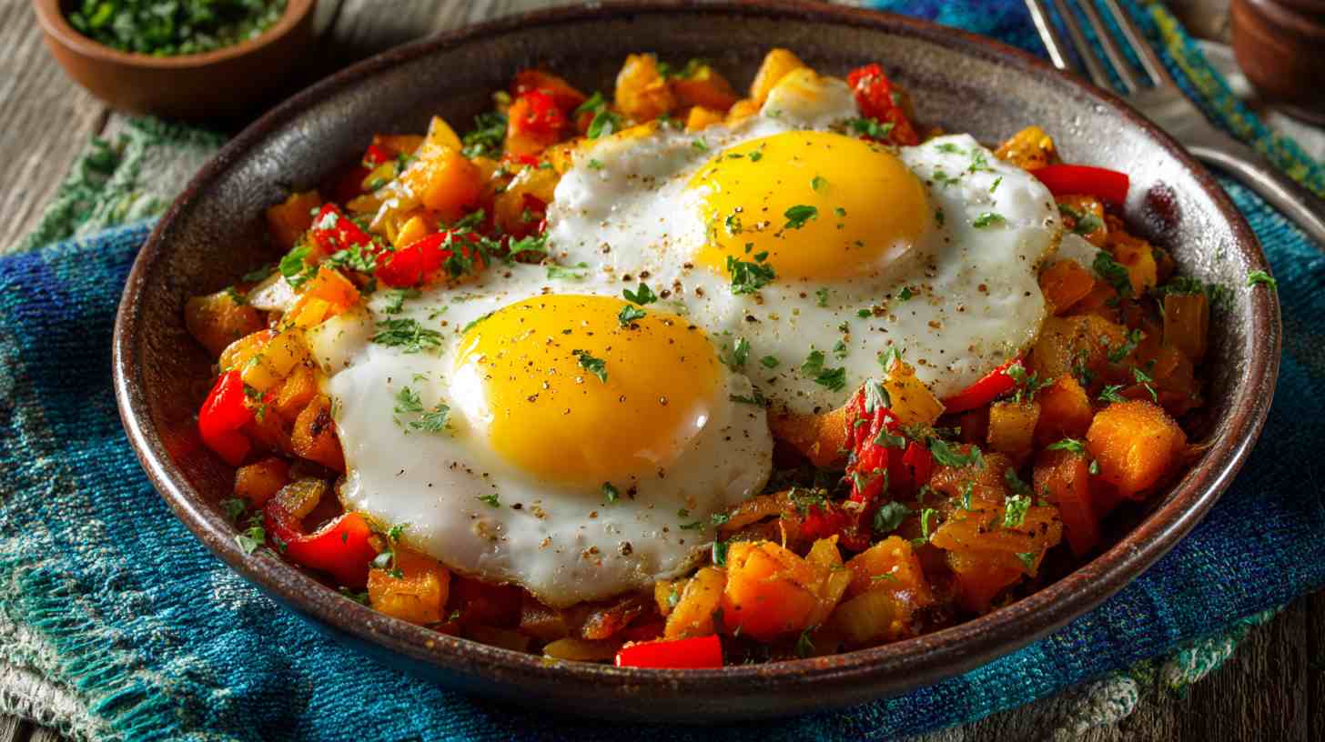 Crockpot Sweet Potato Hash with Eggs