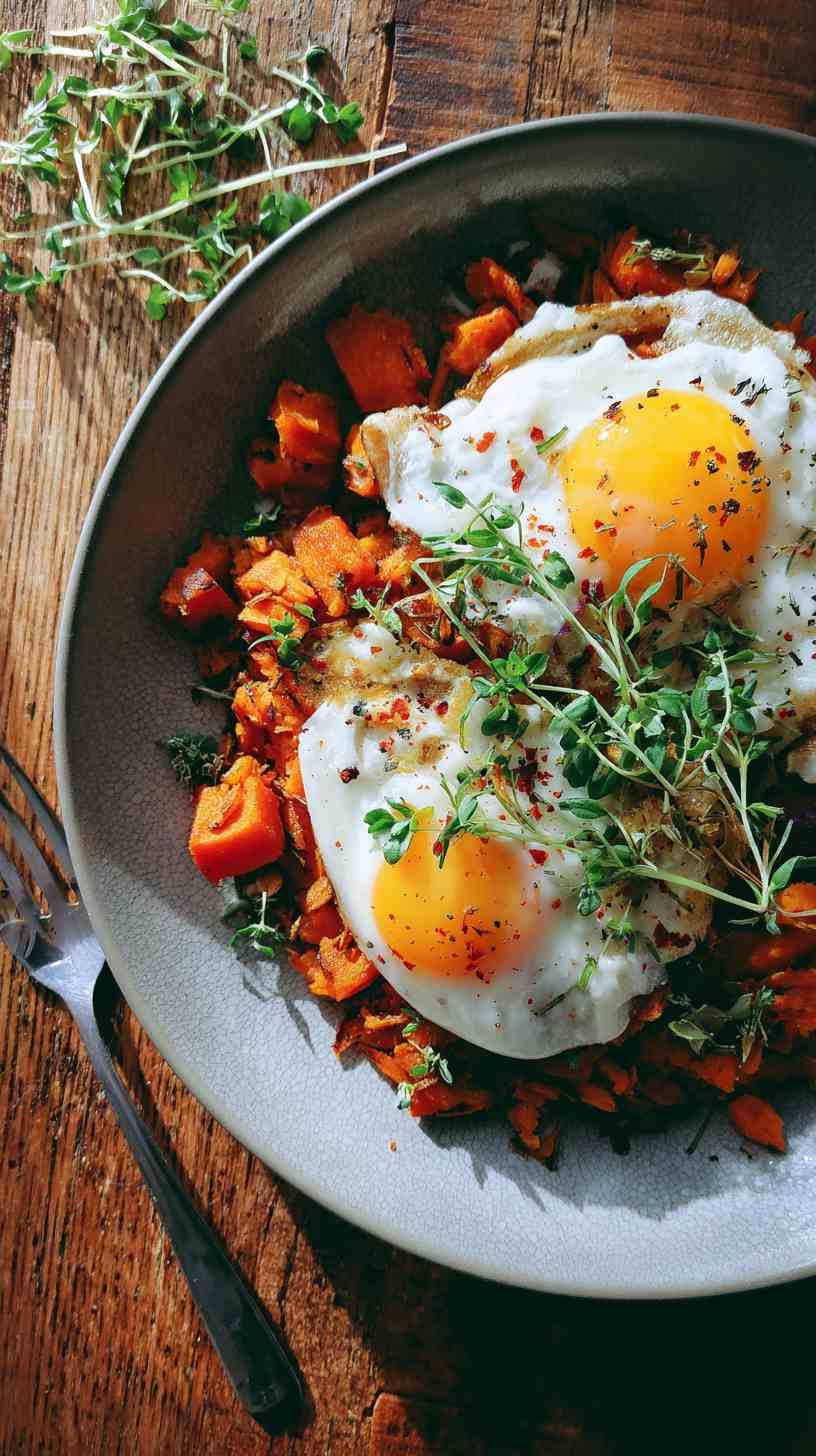 Crockpot Sweet Potato Hash with Eggs Crockpot Sweet Potato Hash with Eggs