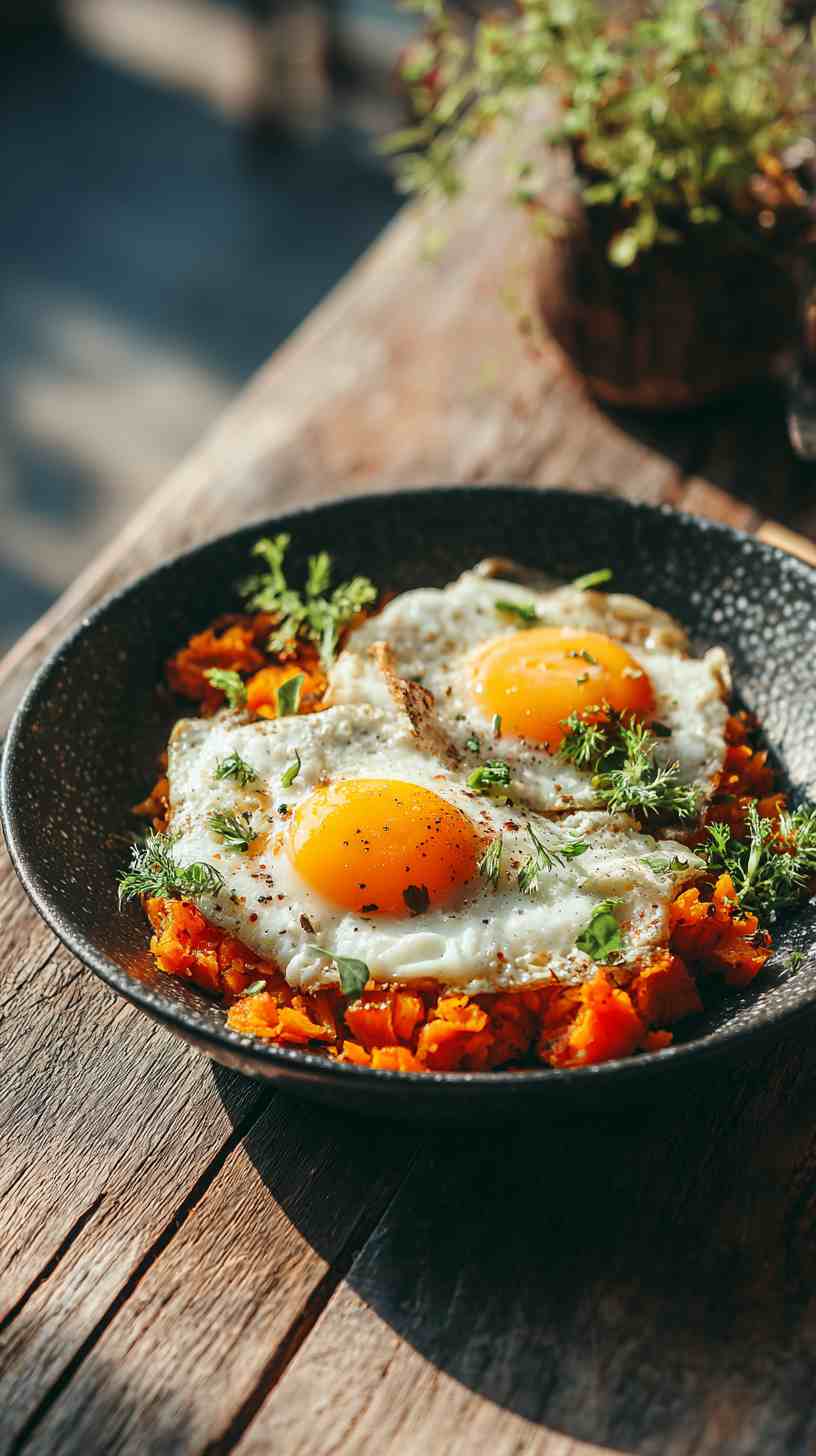 Crockpot Sweet Potato Hash with Eggs Crockpot Sweet Potato Hash with Eggs