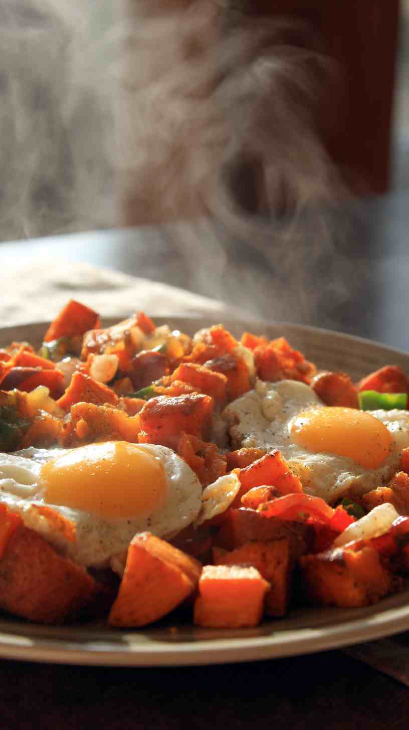 Crockpot Sweet Potato Hash with Eggs Crockpot Sweet Potato Hash with Eggs