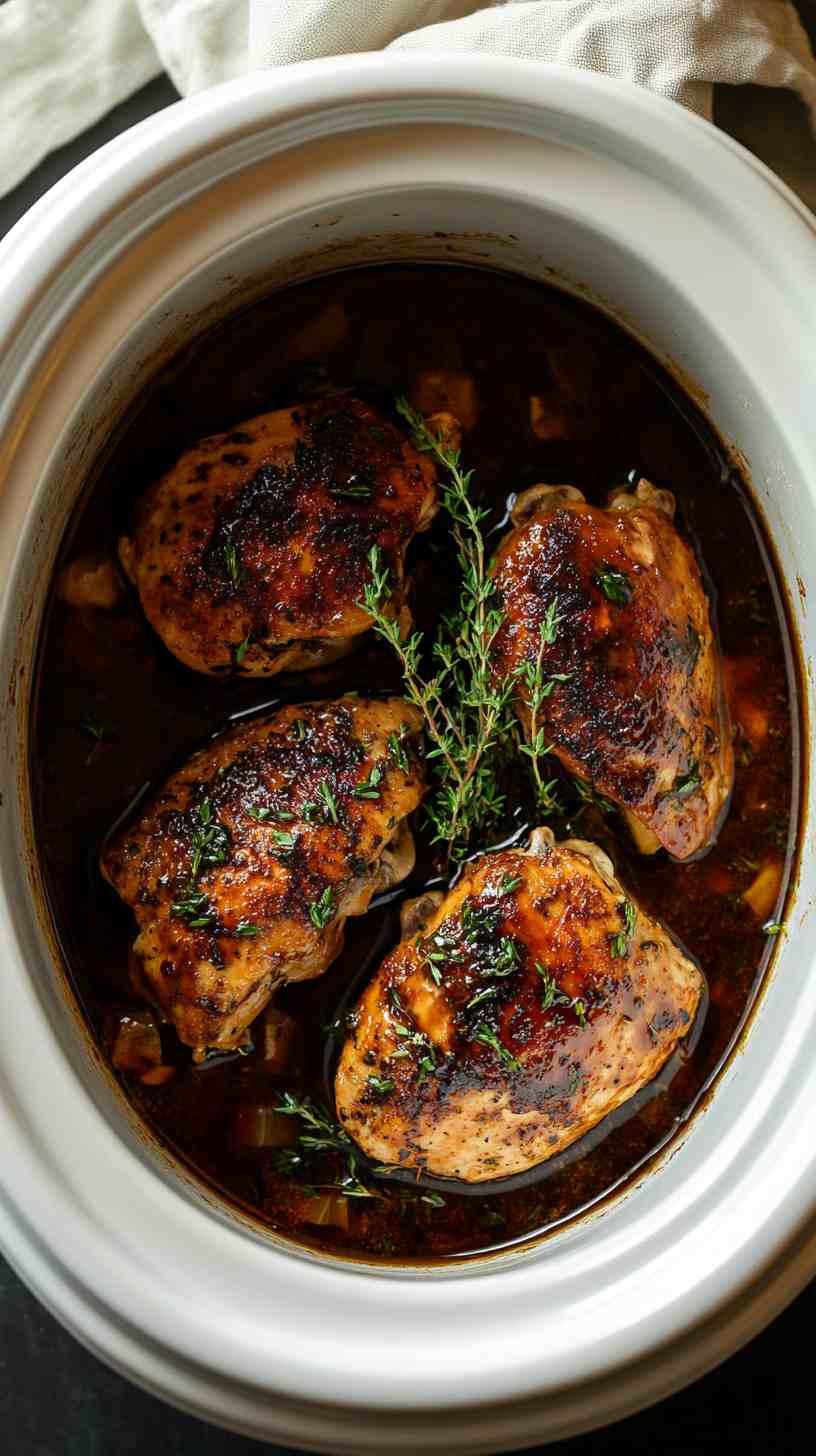 Easy Crock Pot Balsamic Chicken Easy Crock Pot Balsamic Chicken