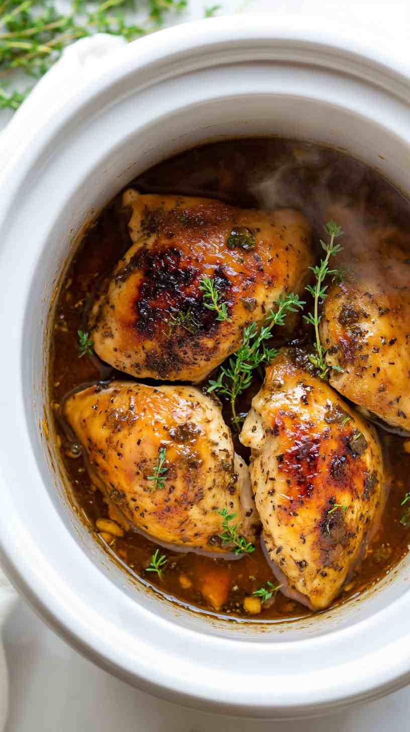 Easy Crock Pot Balsamic Chicken Easy Crock Pot Balsamic Chicken