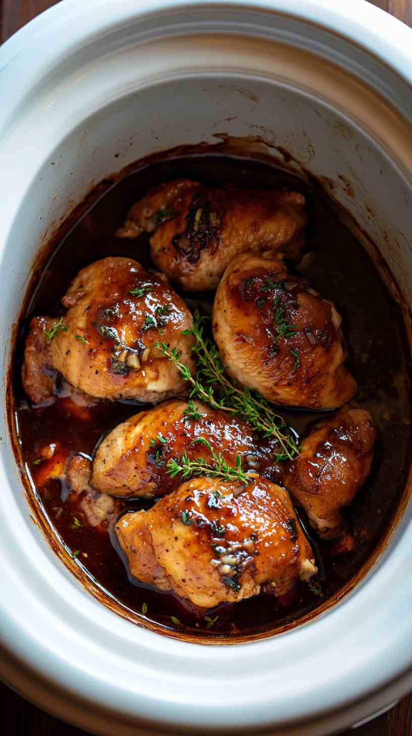 Easy Crock Pot Balsamic Chicken Easy Crock Pot Balsamic Chicken