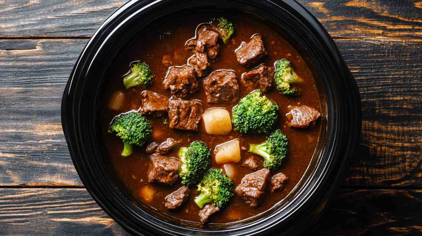 Easy Crock Pot Beef and Broccoli