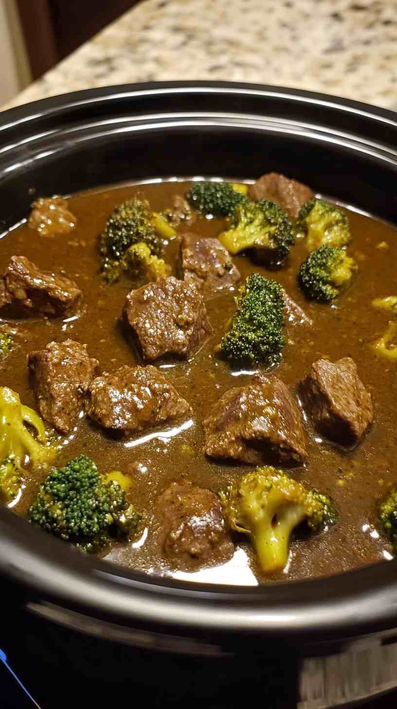Easy Crock Pot Beef and Broccoli