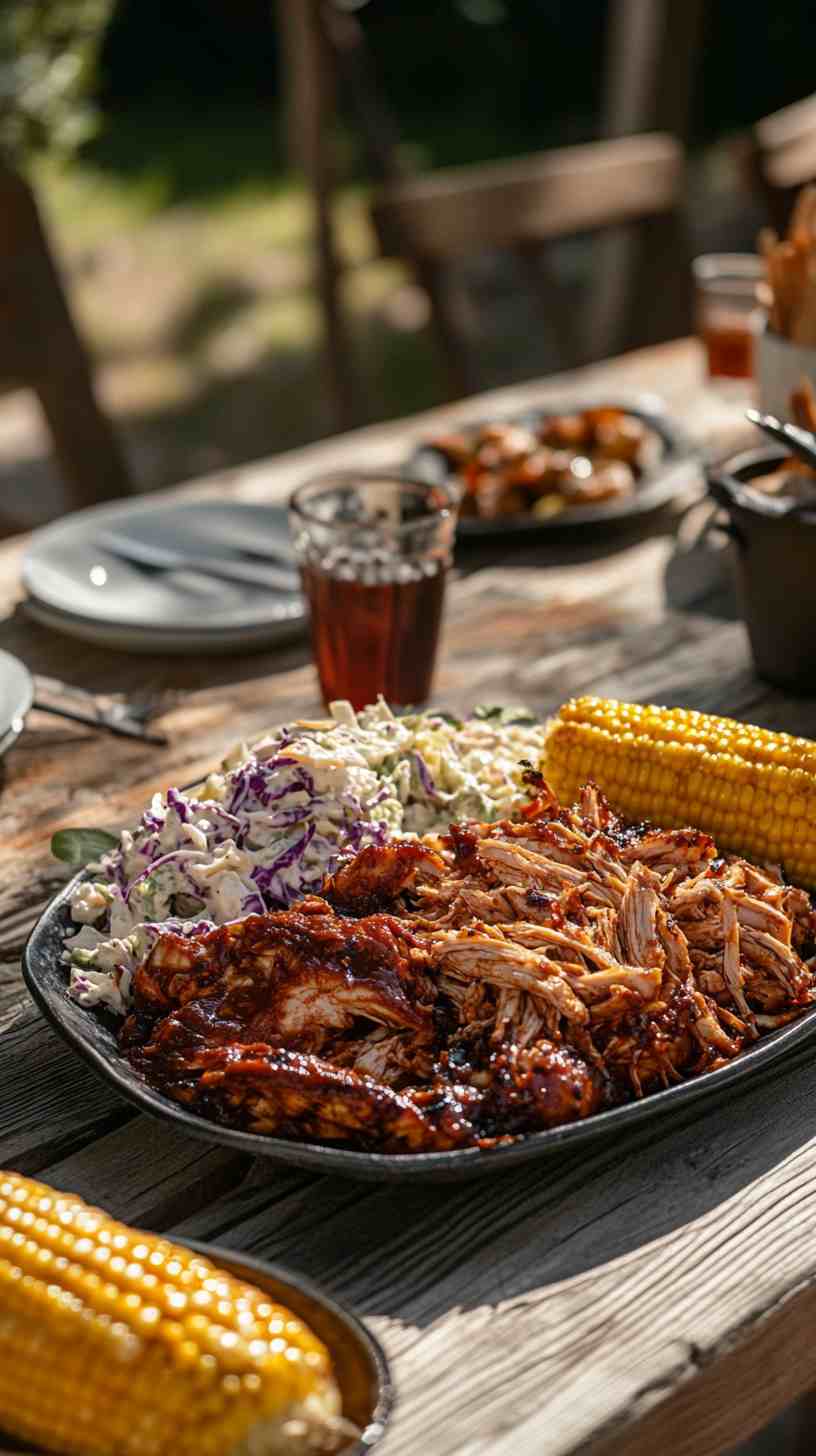 Easy Crockpot BBQ Pulled Chicken Easy Crockpot BBQ Pulled Chicken