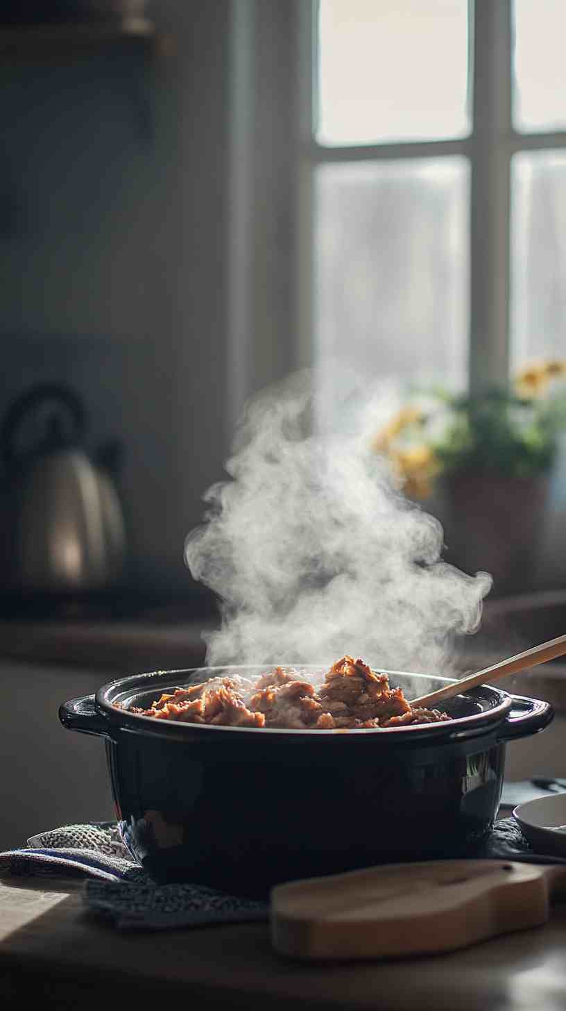 Easy Crockpot BBQ Pulled Chicken Easy Crockpot BBQ Pulled Chicken