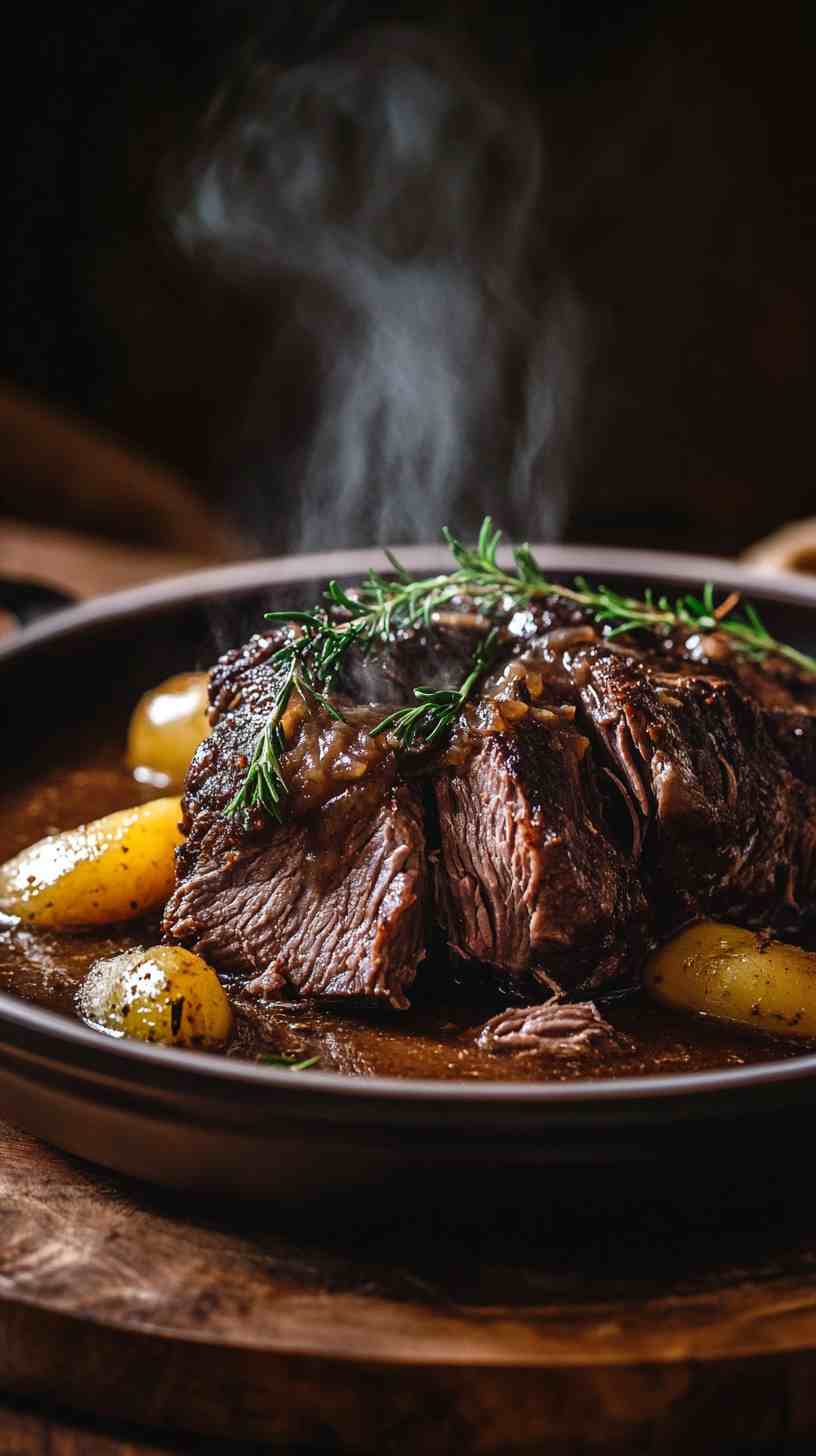 Easy One-Pot Slow Cooker Roast with Gravy