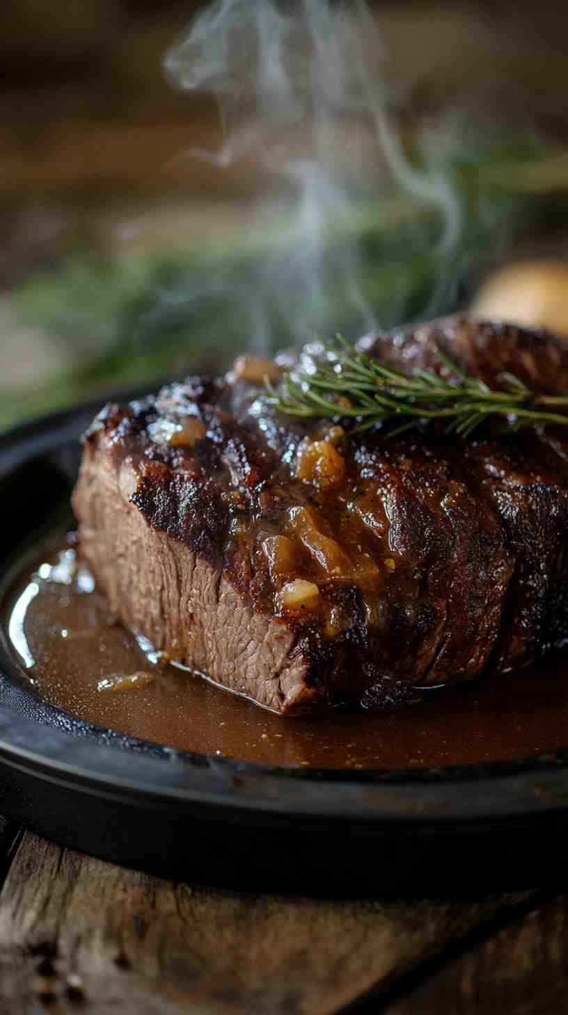 Easy One-Pot Slow Cooker Roast with Gravy