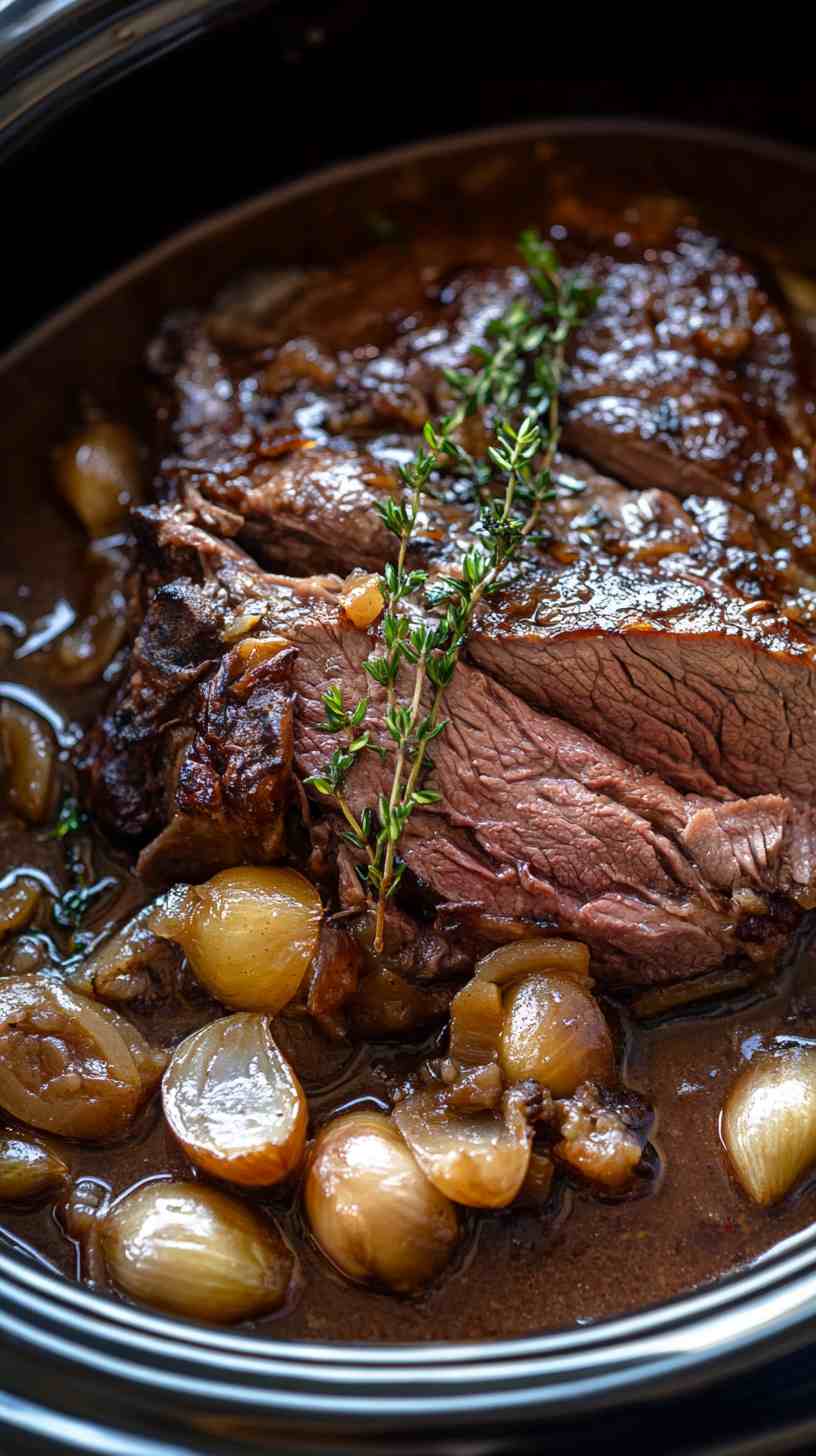 Easy One-Pot Slow Cooker Roast with Gravy