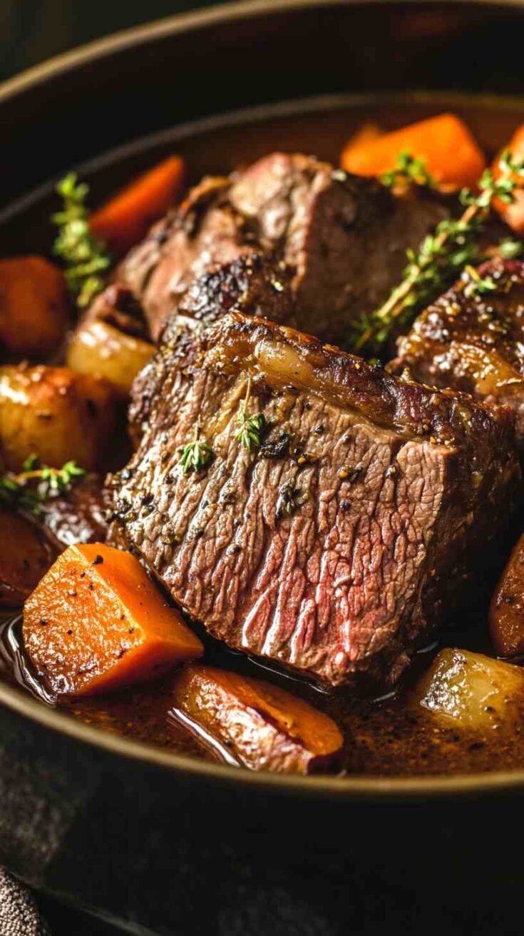 Fall-Apart Slow Cooked Beef Roast