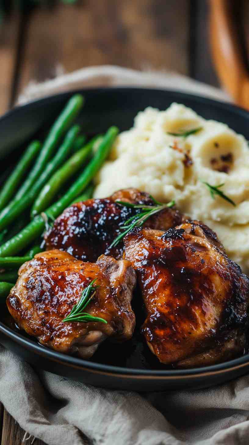 Flavorful Balsamic Chicken Thighs in the Slow Cooker