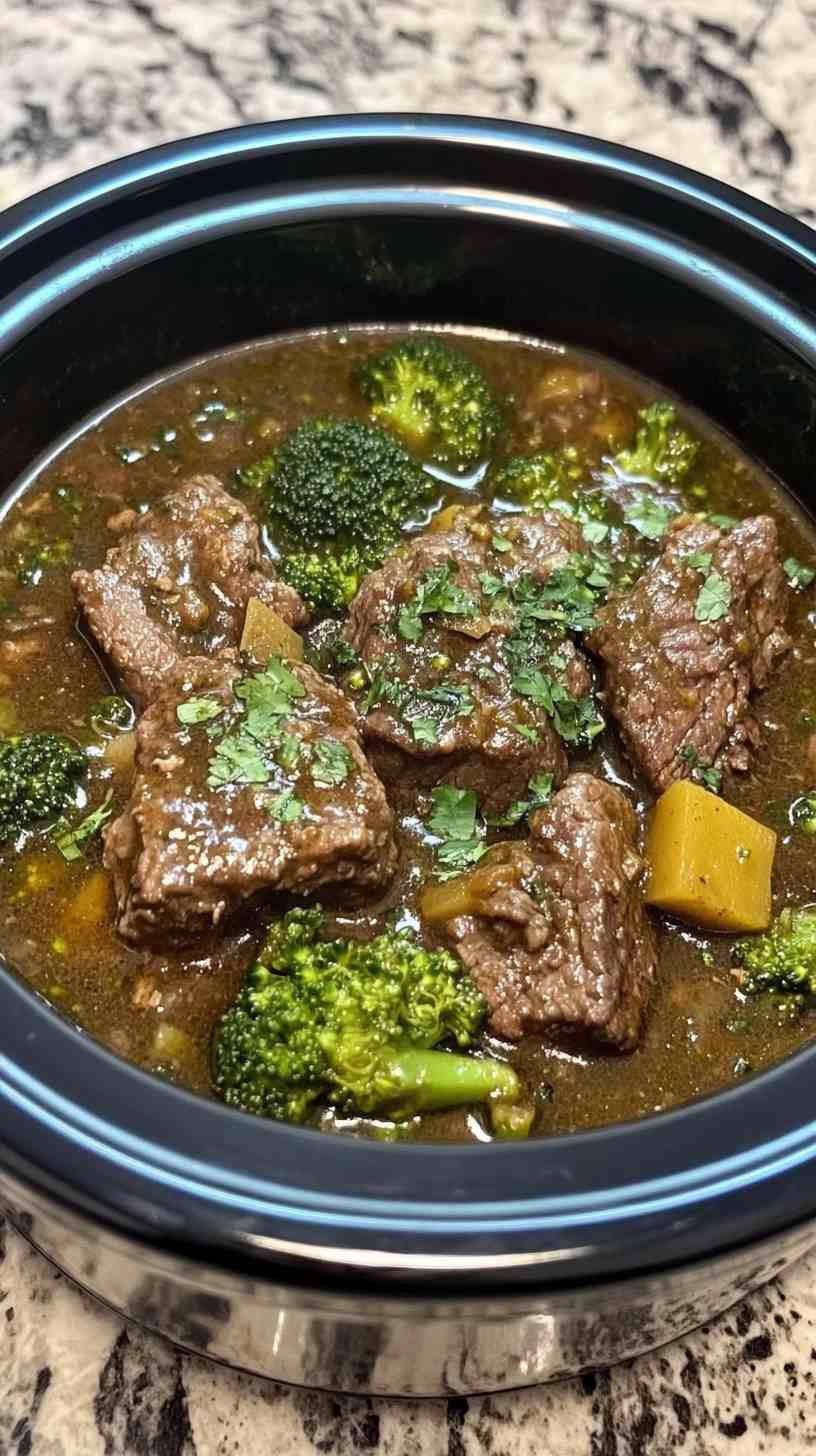 Flavorful Beef and Broccoli in the Crock Pot