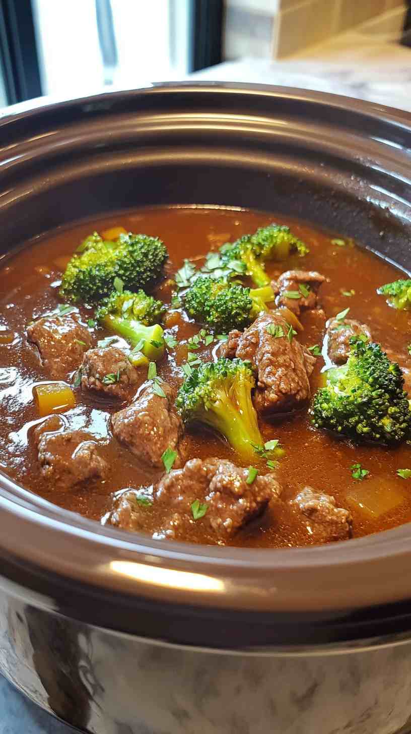 Flavorful Beef and Broccoli in the Crock Pot