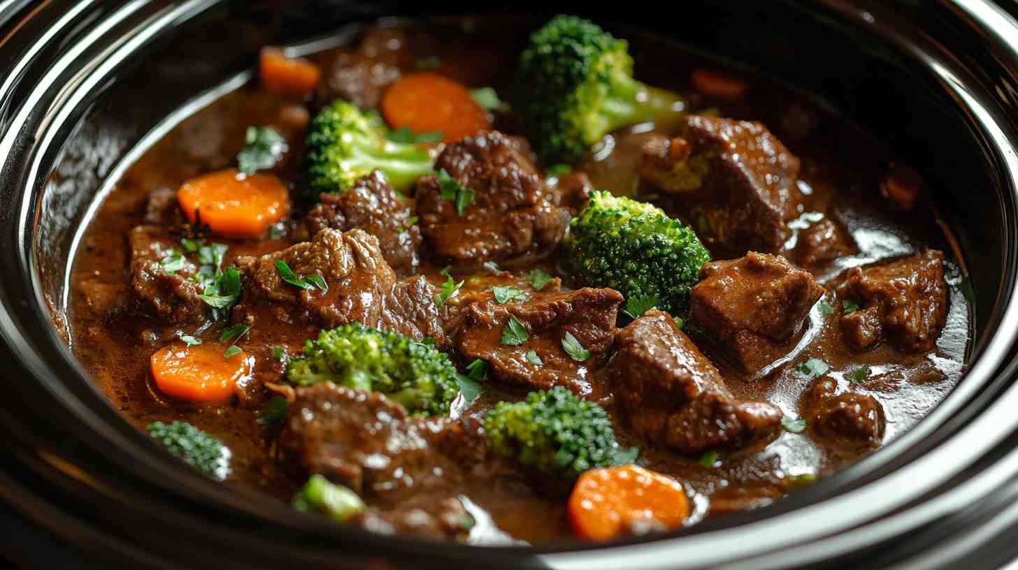 Flavorful Beef and Broccoli in the Crock Pot