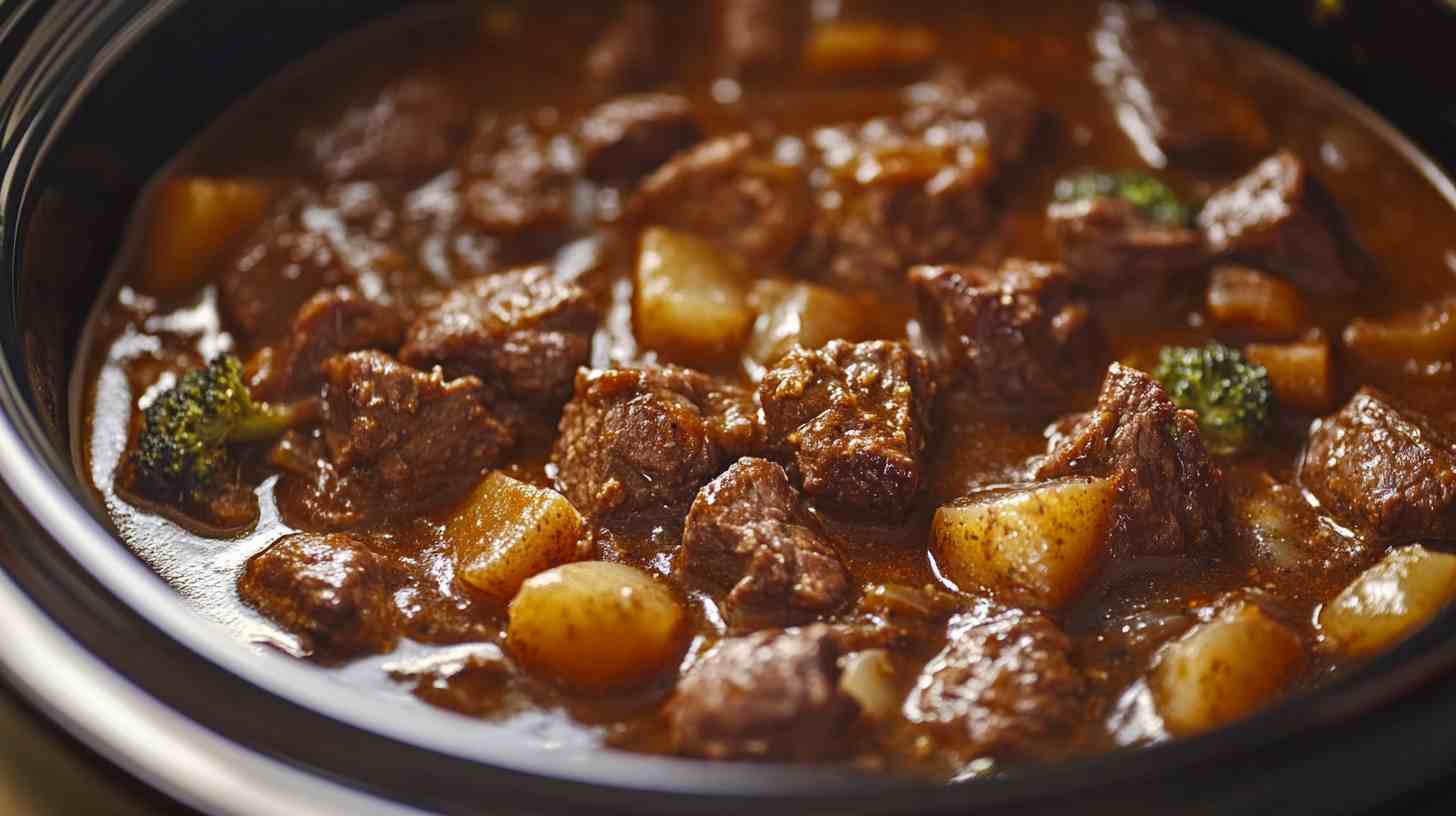 Flavorful Beef and Broccoli in the Crock Pot