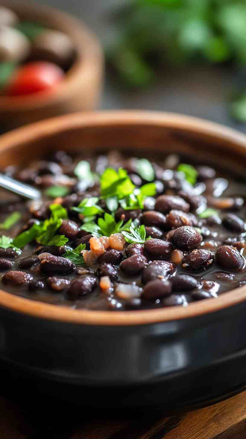 Flavorful Slow-Cooked Black Beans with Simple Spices