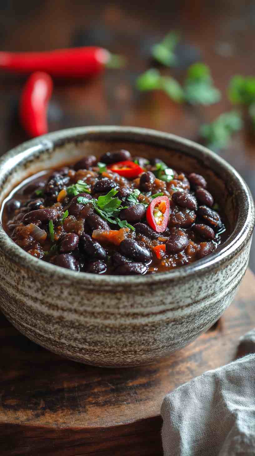 Flavorful Slow-Cooked Black Beans with Simple Spices