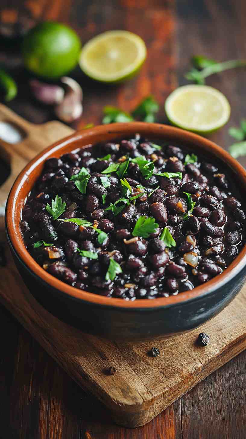 Flavorful Slow-Cooked Black Beans with Simple Spices