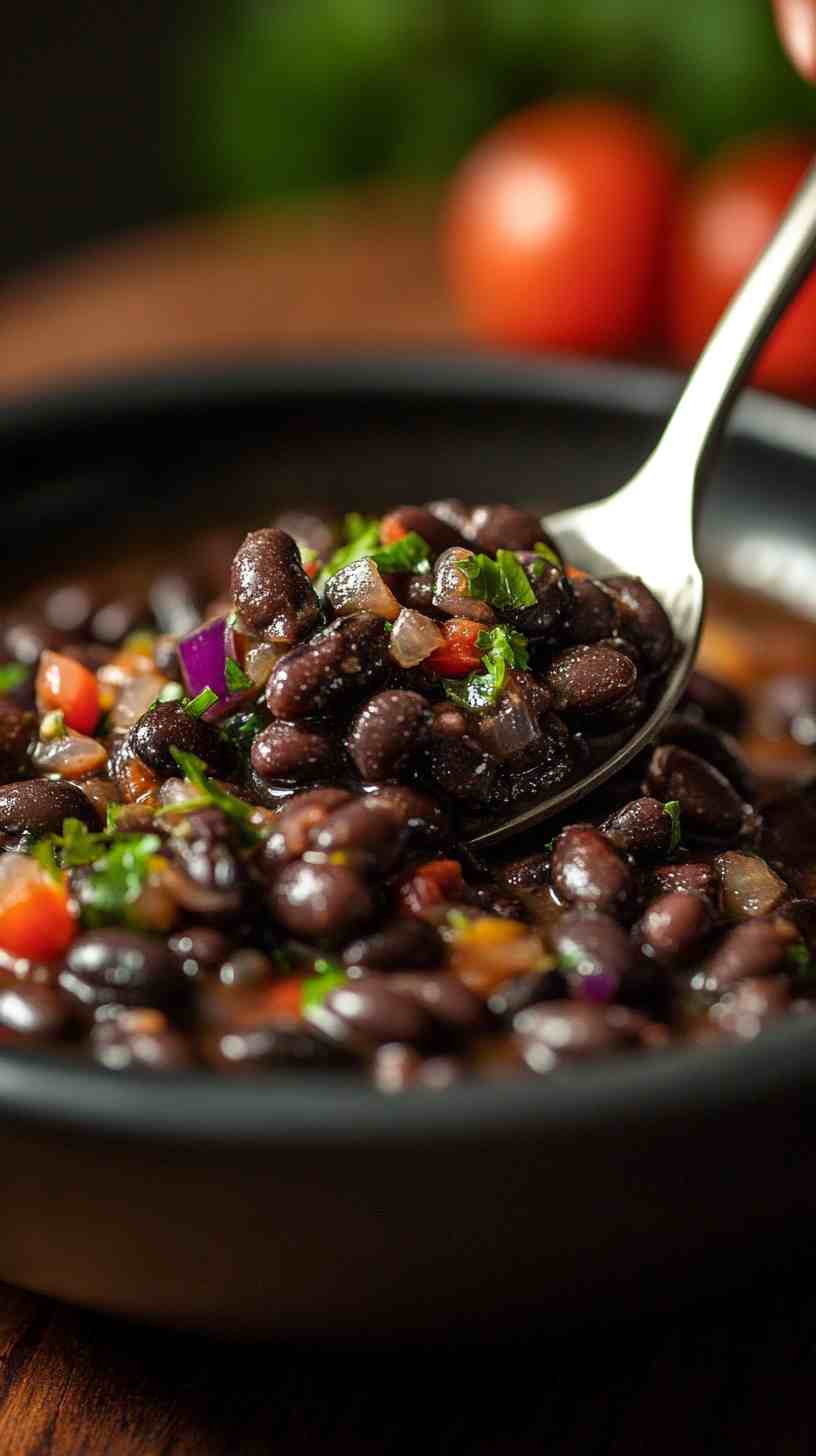 Flavorful Slow-Cooked Black Beans with Simple Spices