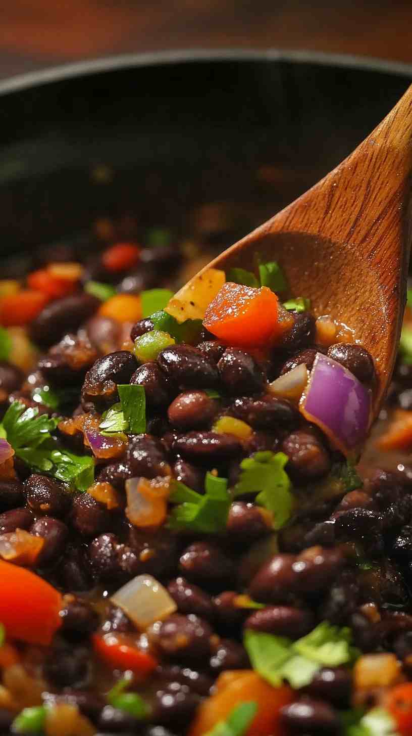 Flavorful Slow-Cooked Black Beans with Simple Spices