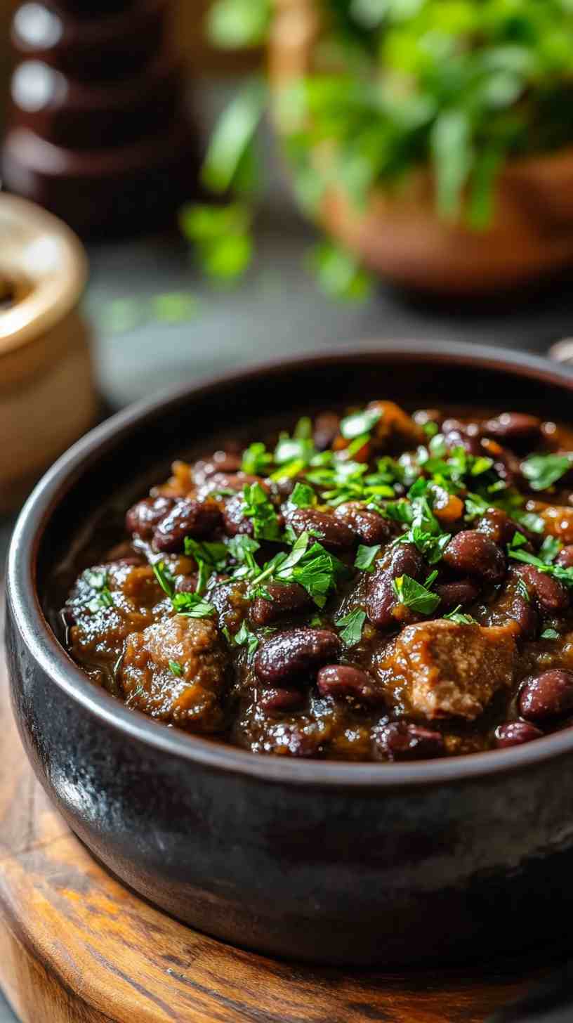 Flavorful Slow-Cooked Black Beans with Simple Spices