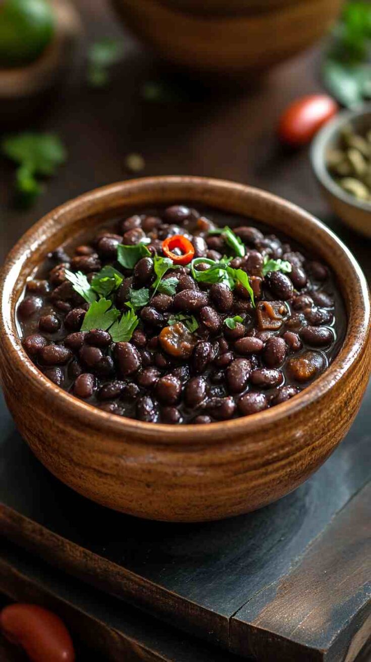 Flavorful Slow-Cooked Black Beans with Simple Spices