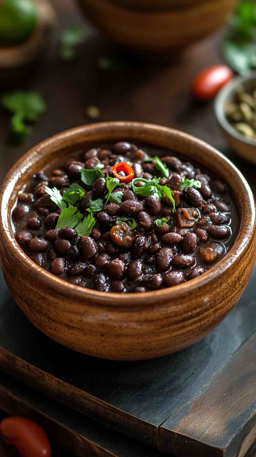 Flavorful Slow-Cooked Black Beans with Simple Spices
