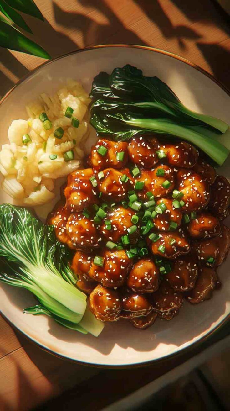 Ginger Sesame Chicken with Vegetables in Crock Pot