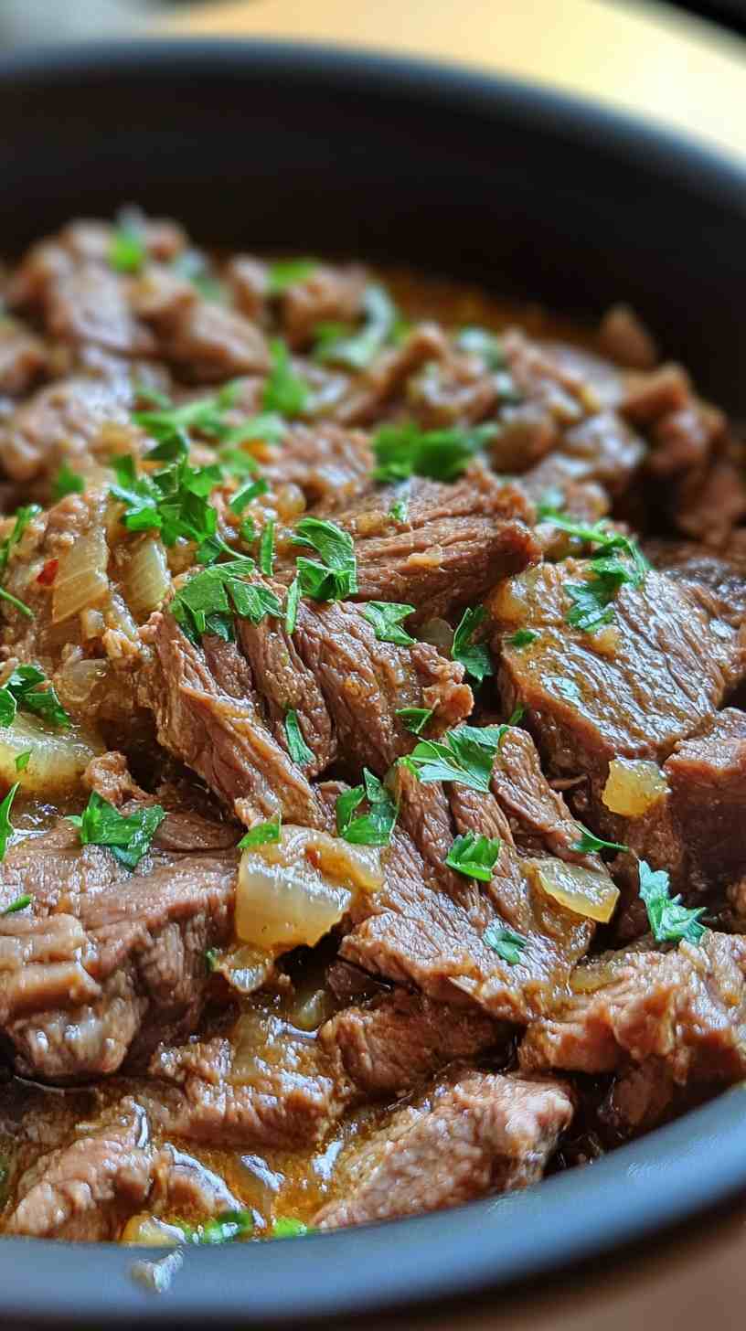 Hearty Beef Braised in Beer Slow Cooker Recipe