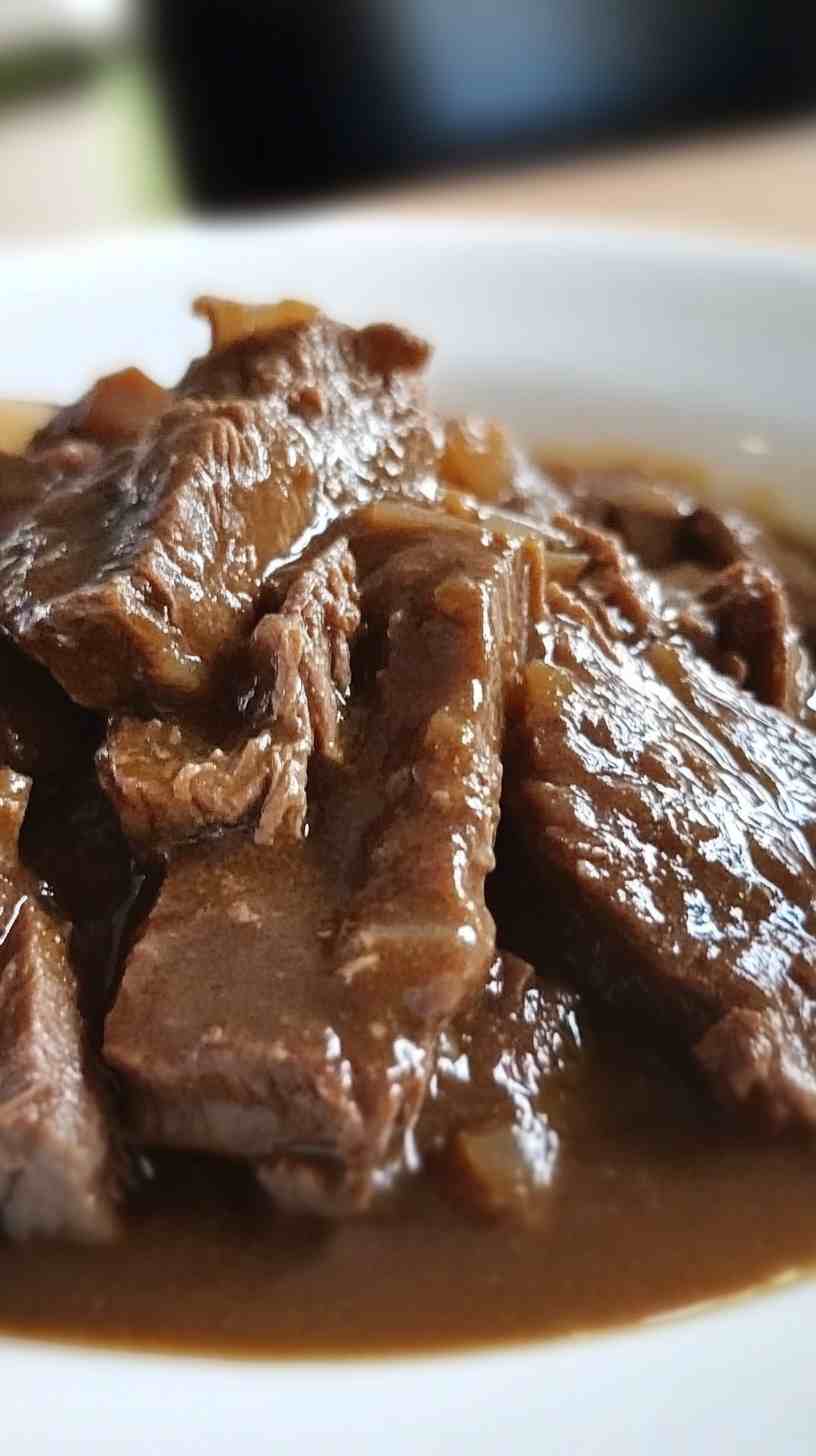 Hearty Beef Braised in Beer Slow Cooker Recipe