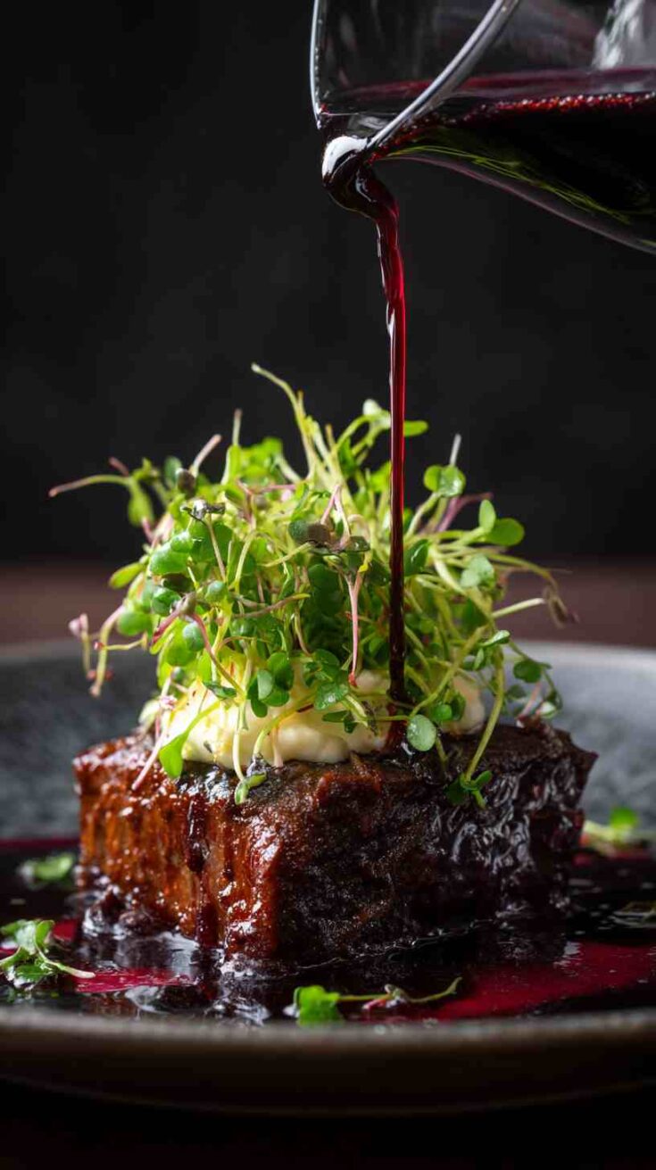 Hearty Crockpot Red Wine Braised Beef