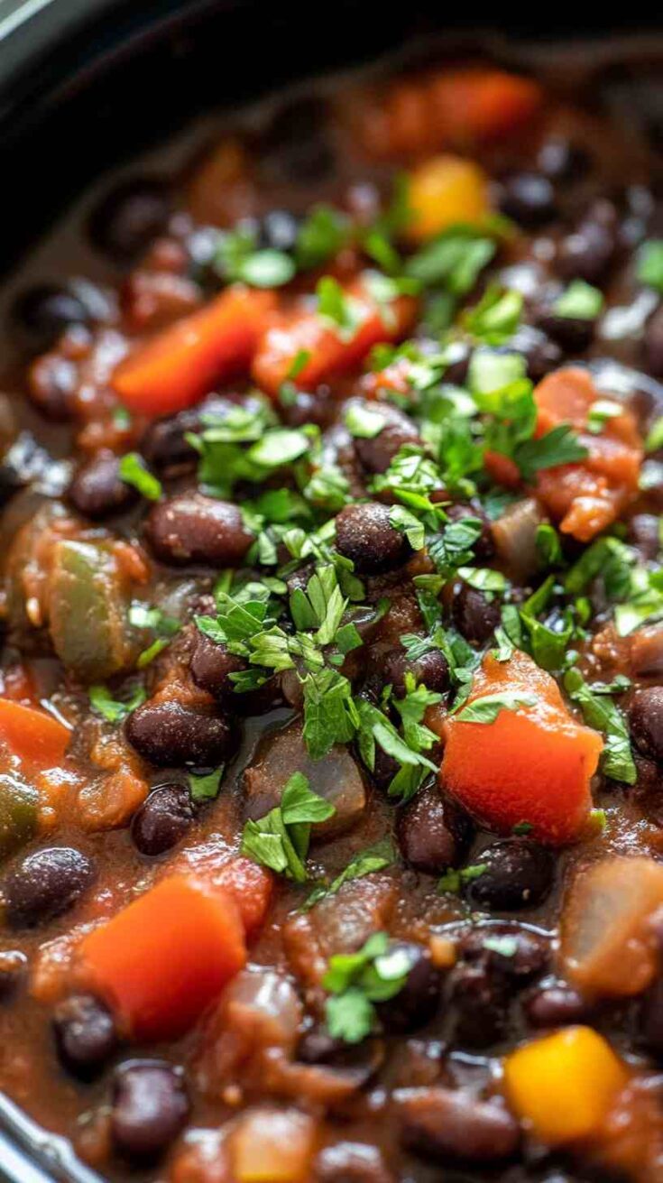 Hearty & Healthy Crock Pot Black Beans Recipe